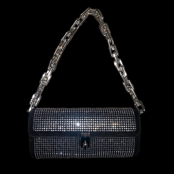 Diamond Rhinestone Mini Clutch - Picture 6 of 6